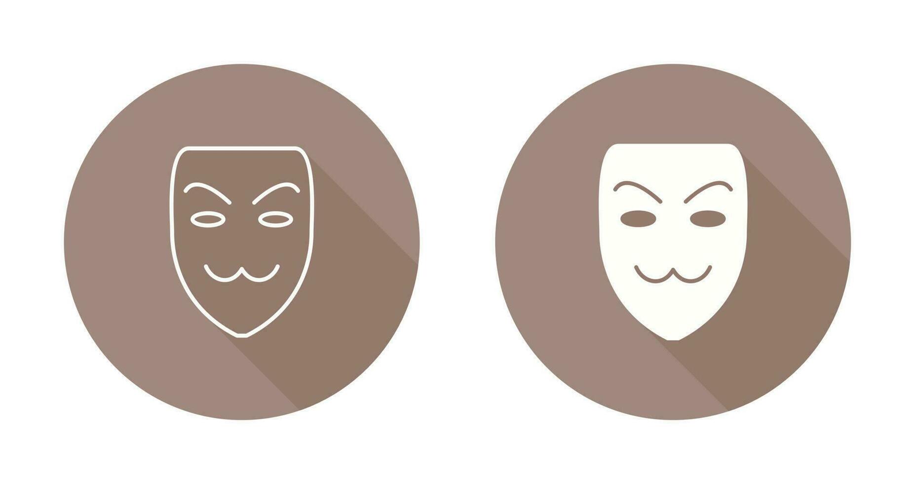 icono de vector de máscara de hacker