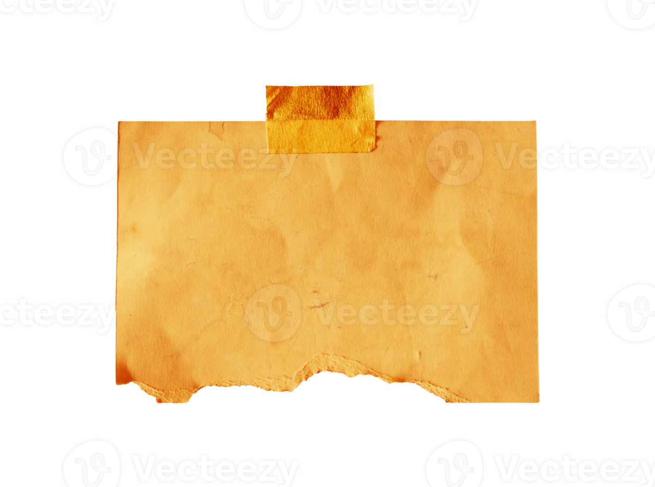Vintage gold torn paper copy space png