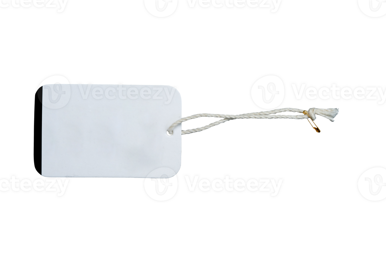 blank white label isolated for tag mockup png