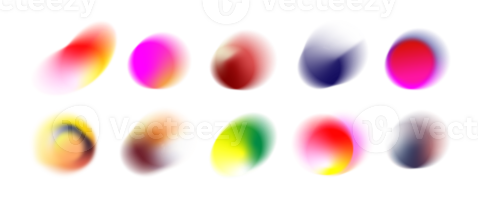Abstract sphere gradient element. Color mesh gradient png