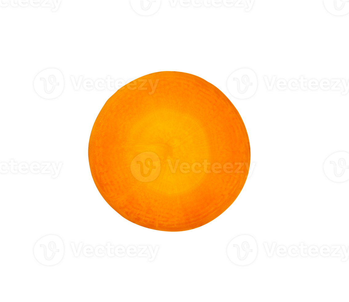 Slice of carrot isolated element png