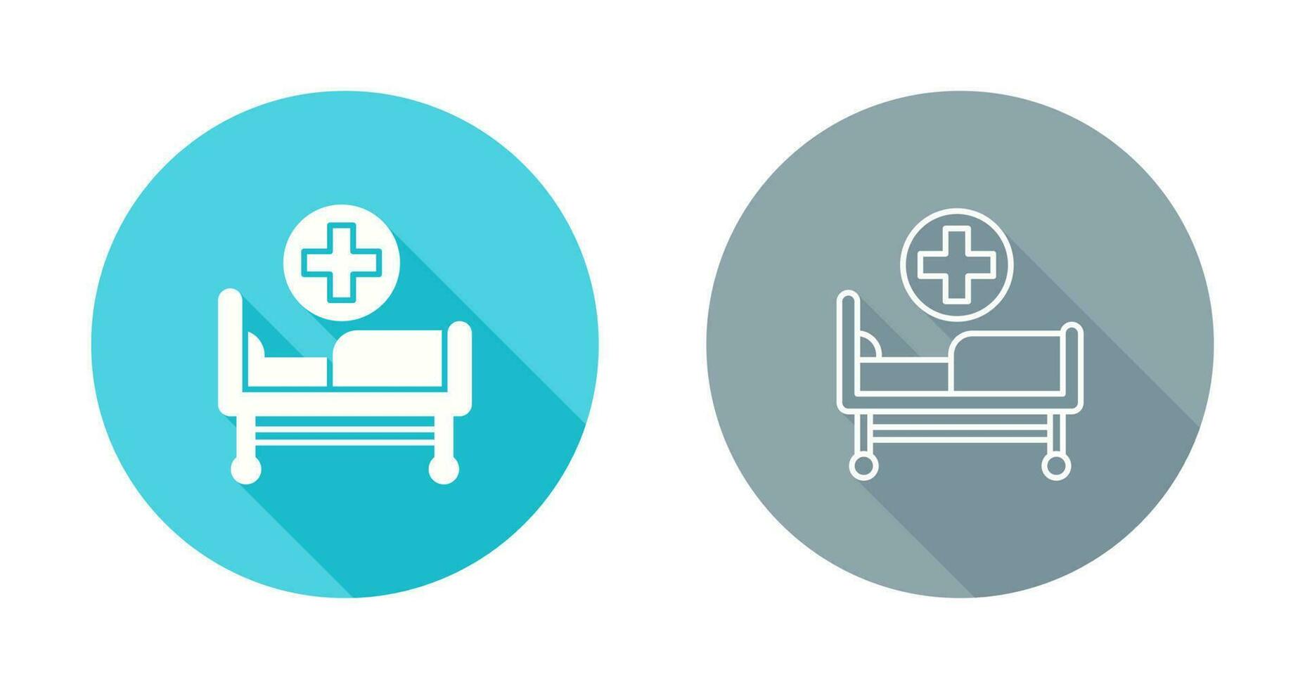 Hospital Bed Vector Icon