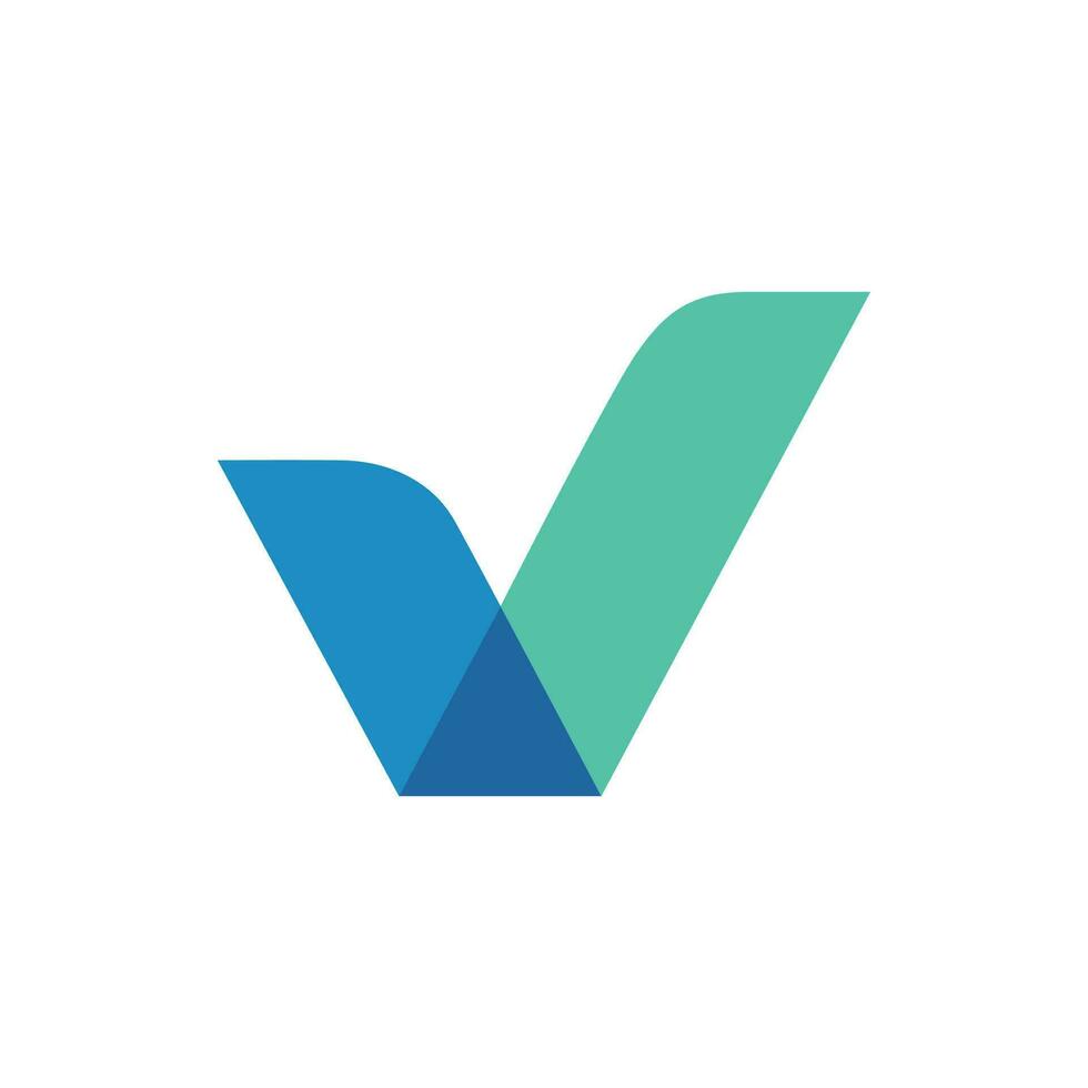 Letter v element logo vector