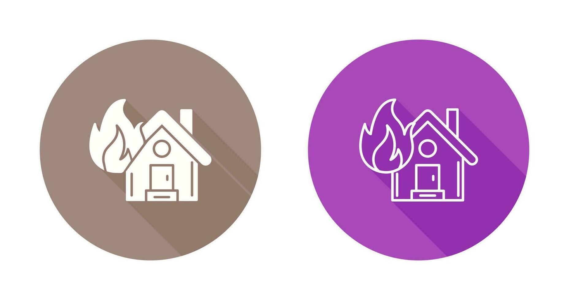 House On Fire Vector Icon