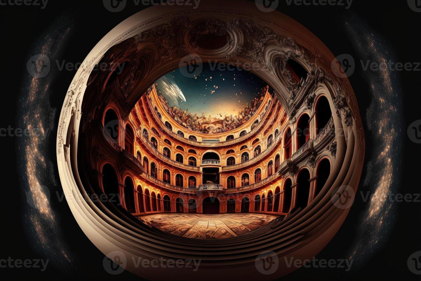 World Theatre Day abstract illustration photo