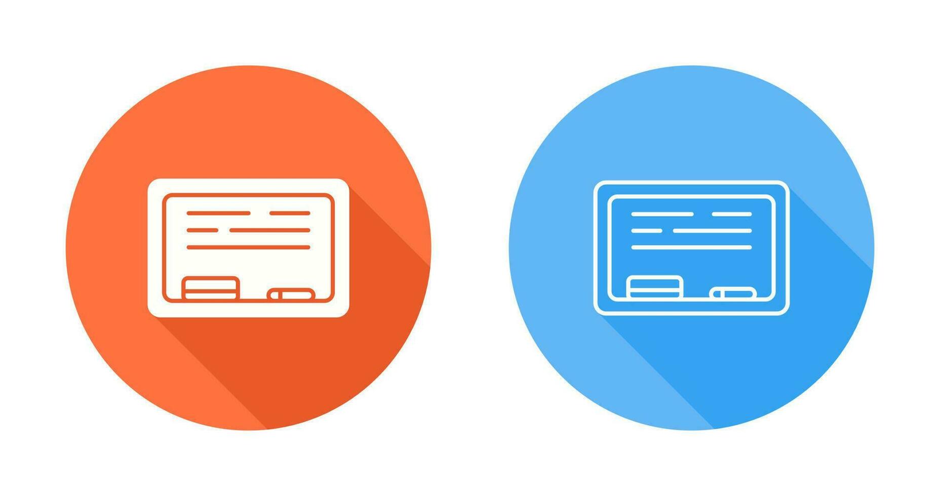 White Board Vector Icon