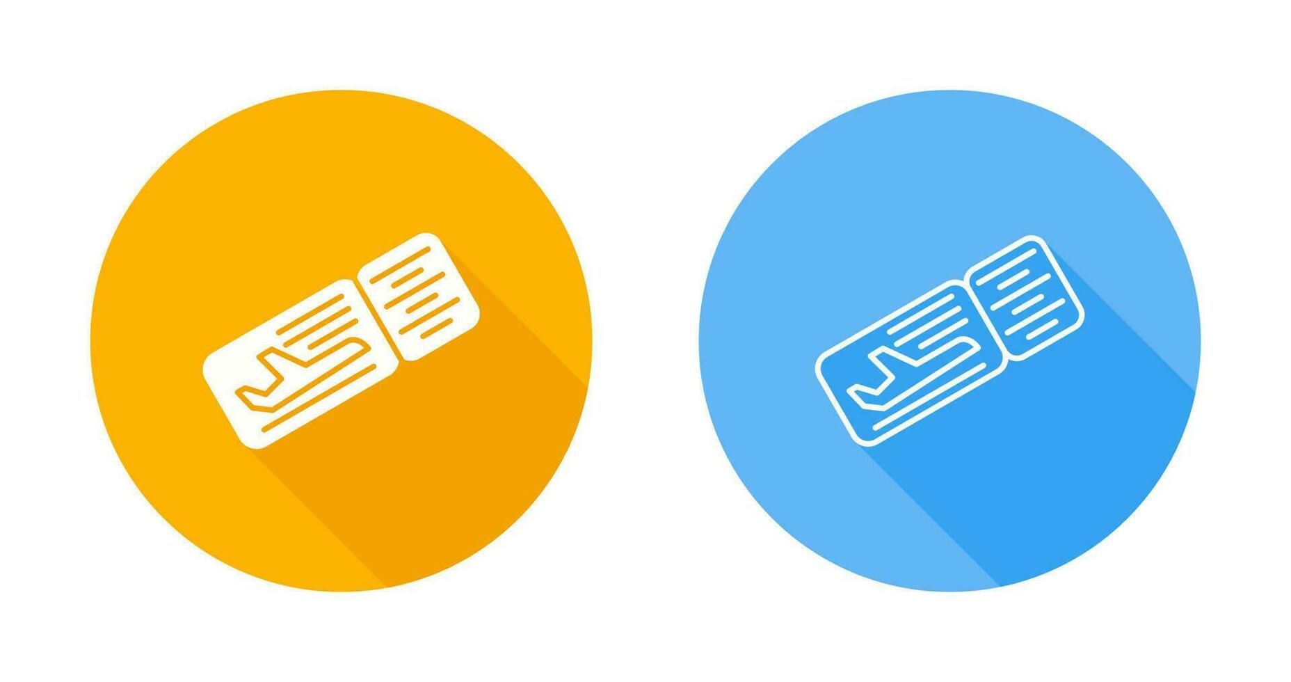 Plane Tickets Vector Icon