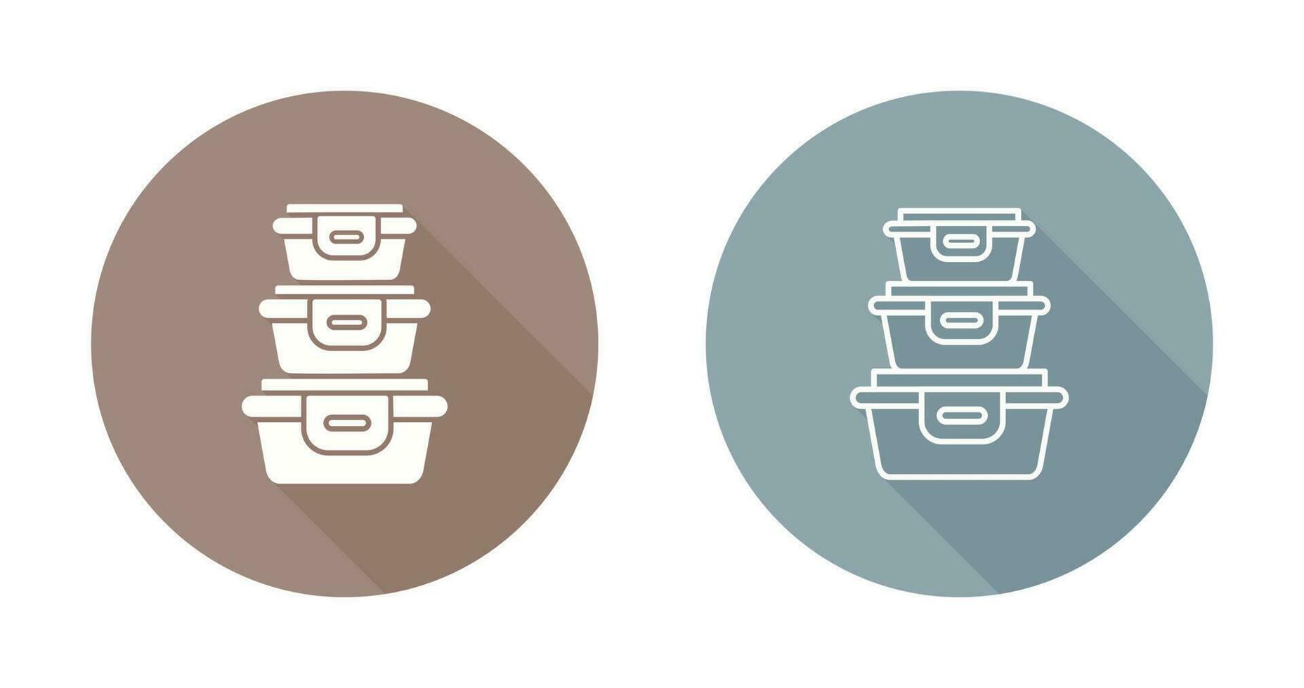 Plastic Food Container Vector Icon