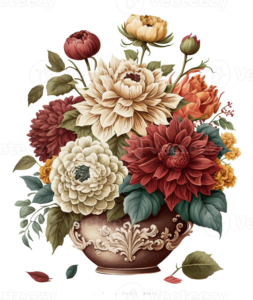 watercolor flower vase, 23943823 PNG
