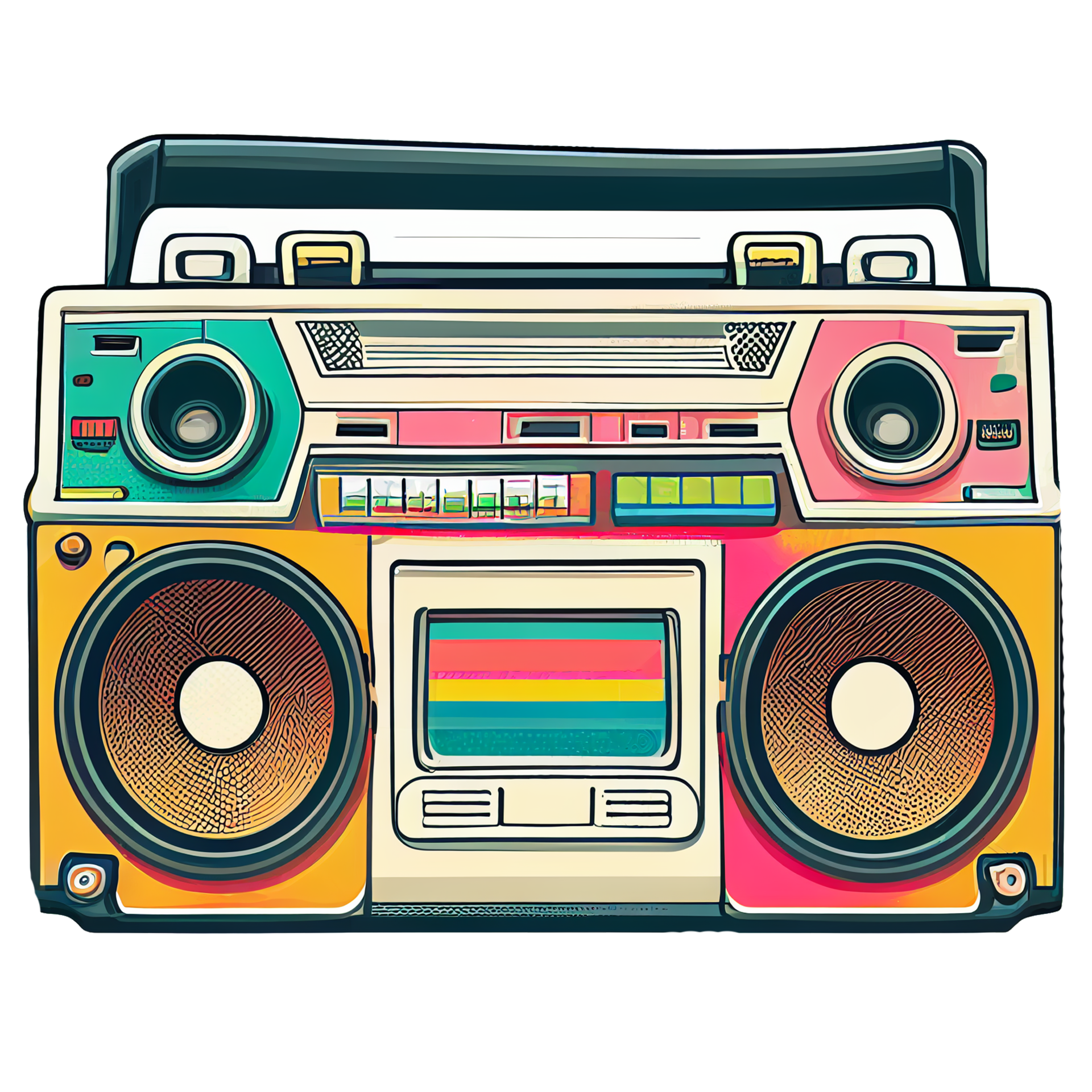 80s boombox png