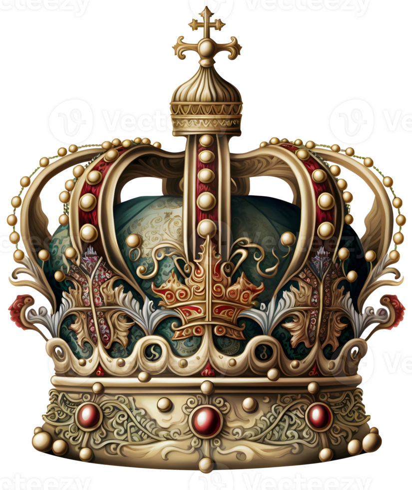 Royal Queens crown watercolor clipart, png