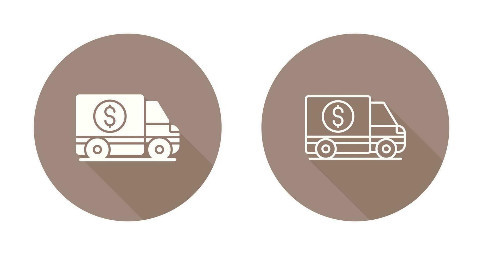 Money Truck Vector Icon