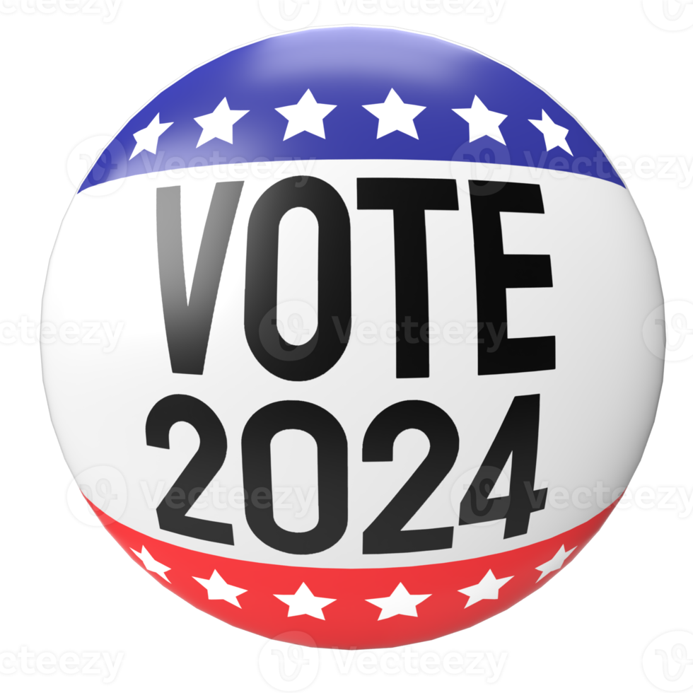 The Vote Pedro 2024 Pin Badge png
