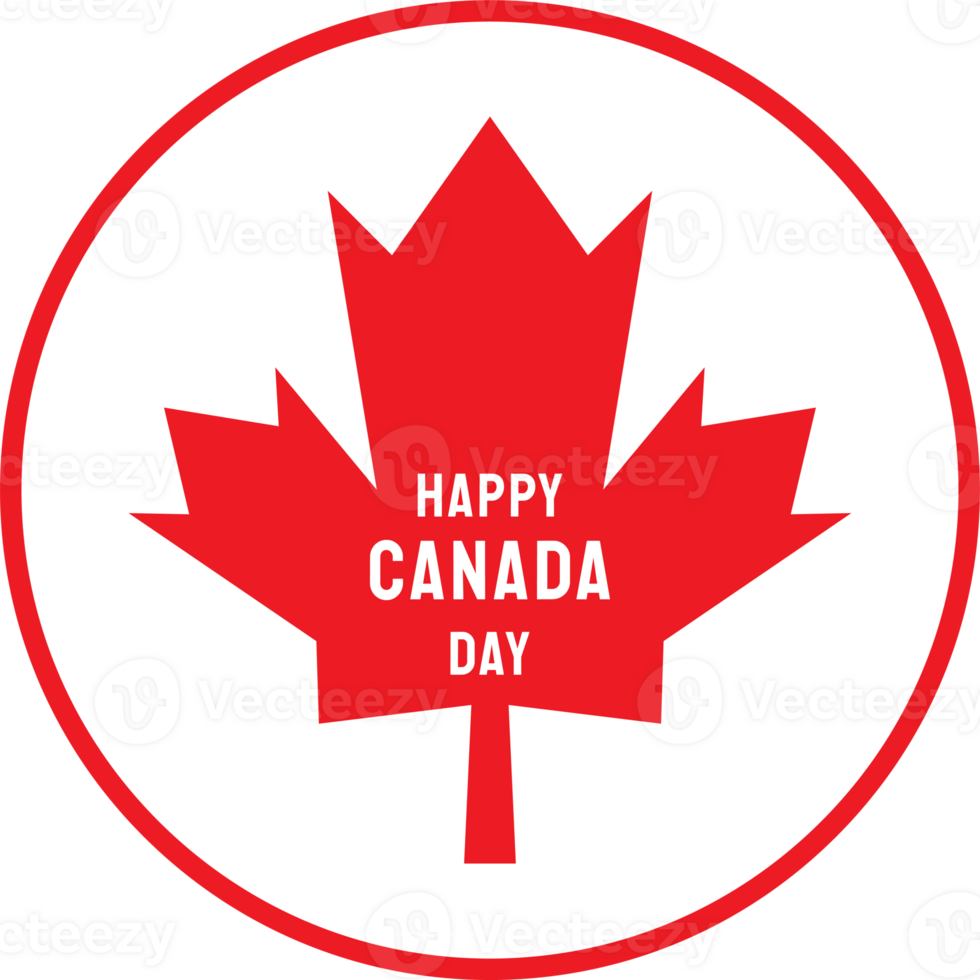 The maple leaf symbol for Canada day concept png