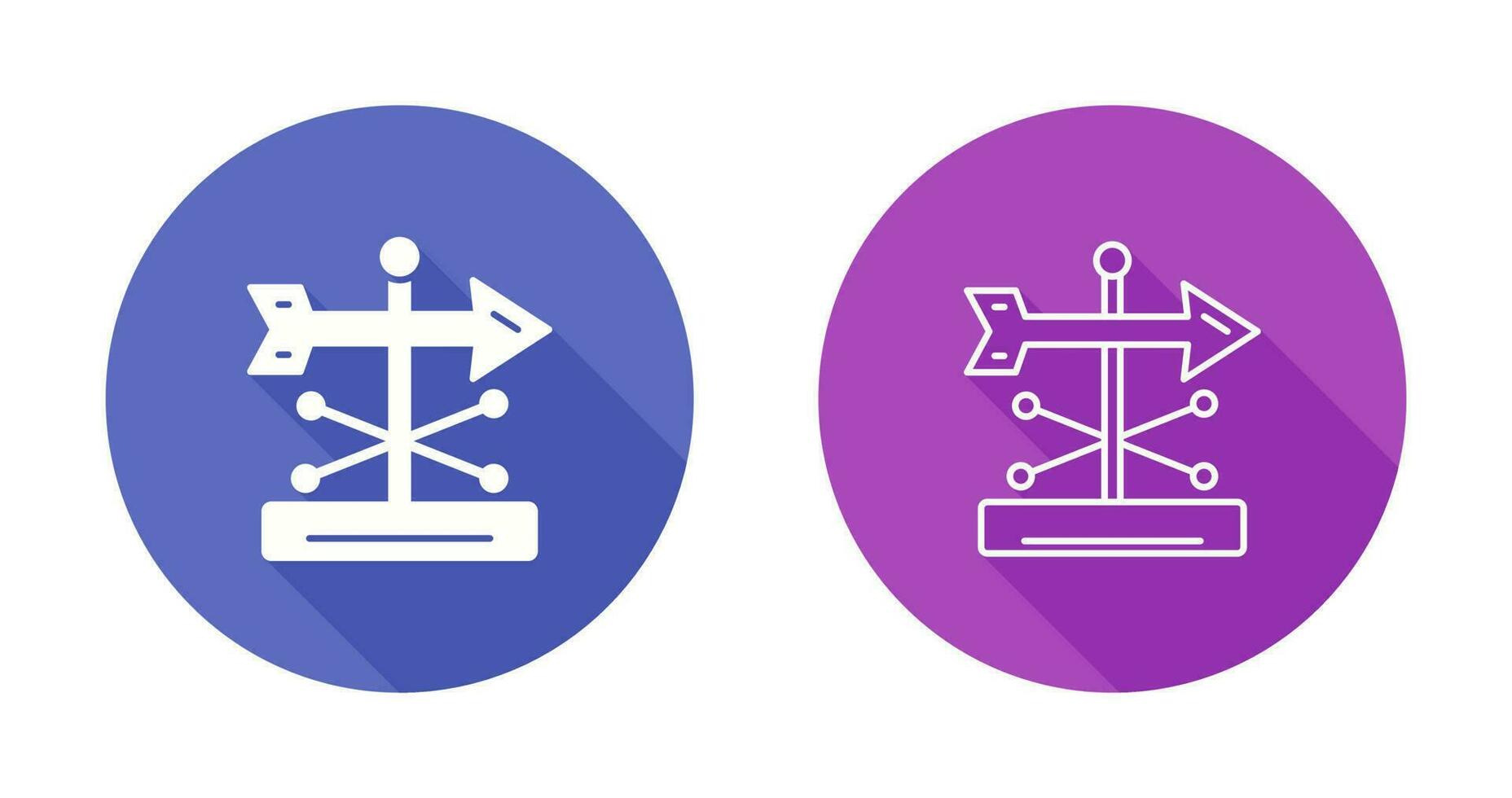 Wind Vane Vector Icon