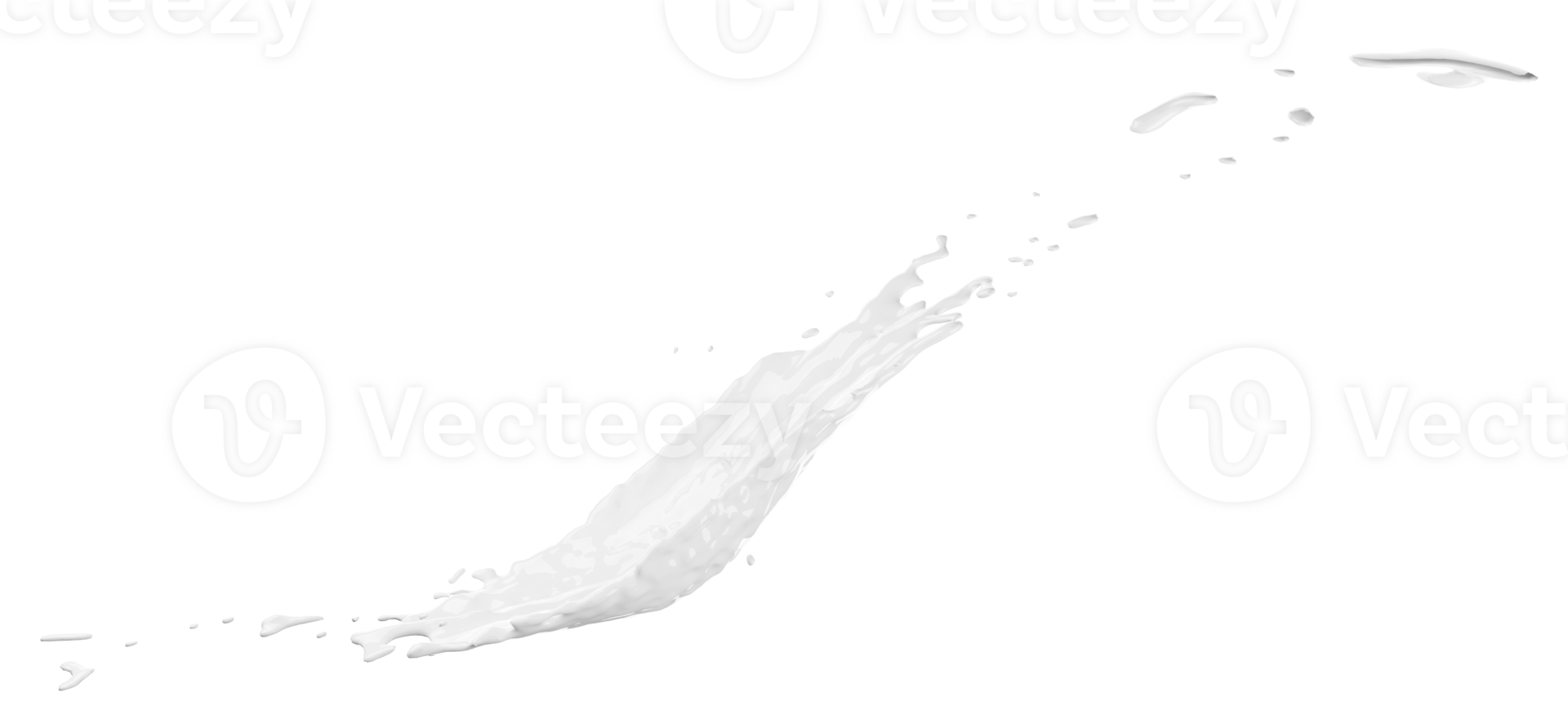 3d milk ripple splash isolated. 3d render illustration png