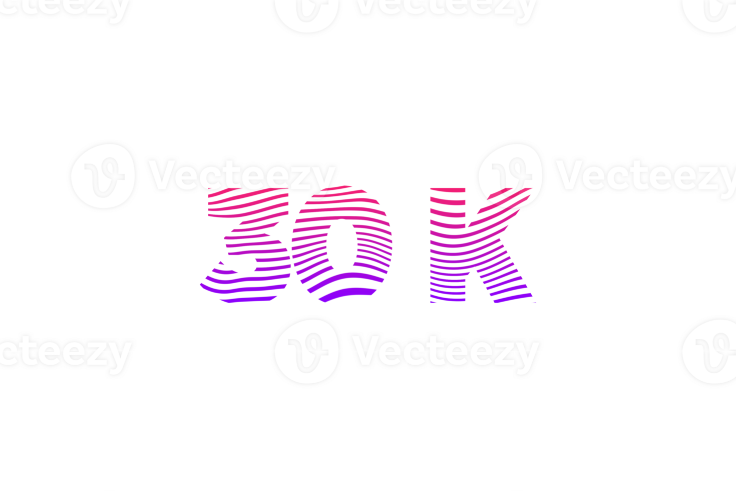30 k subscribers celebration greeting Number with waves design png