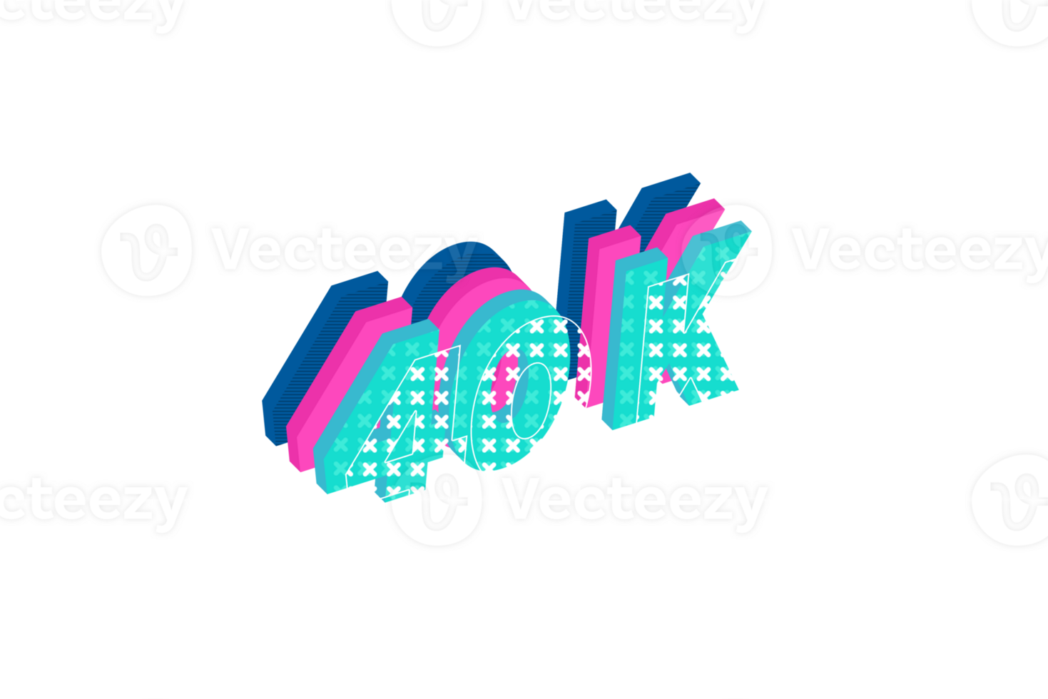 40 K Subscribers Celebration Greeting Number With Multi Layers Design 40-k-subscribers-celebration-greeting-number-with-multi-layers-design