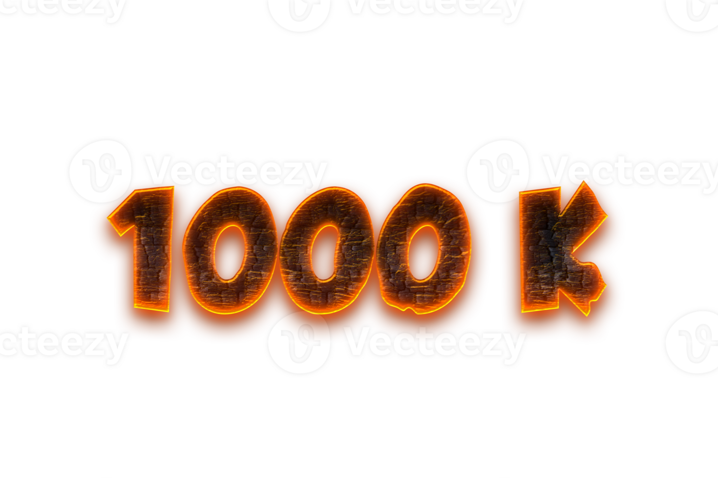 1000 k subscribers celebration greeting Number with coal design png