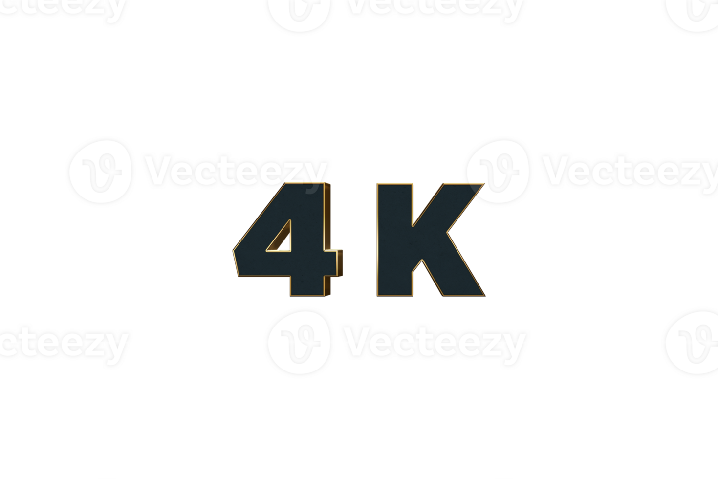 4 k subscribers celebration greeting Number with luxury design png