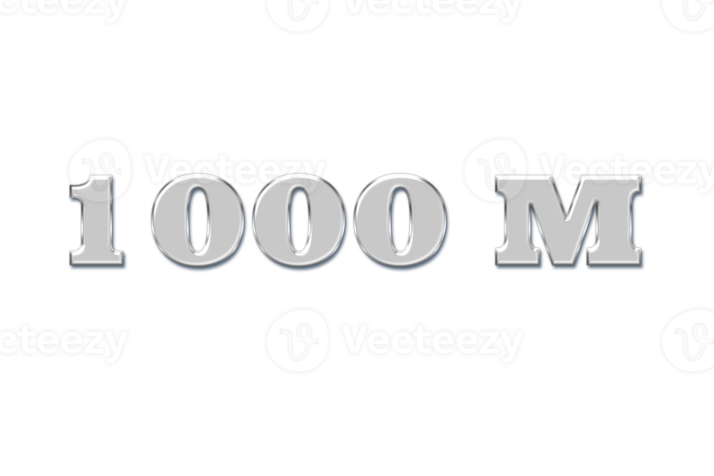 1000 million subscribers celebration greeting Number with glass design png
