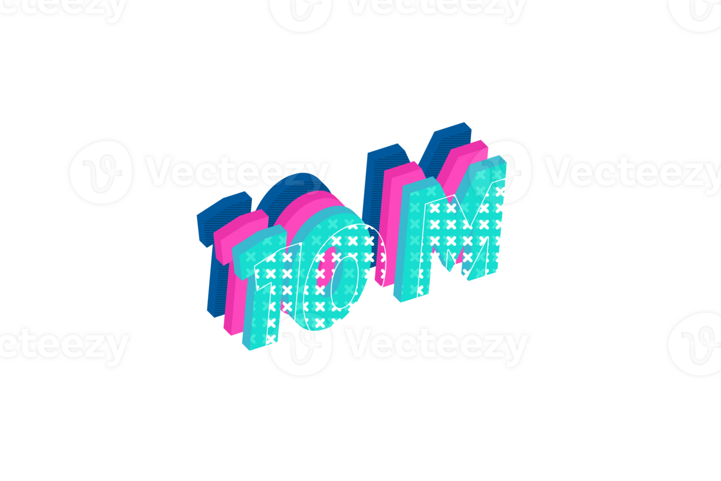 10 million subscribers celebration greeting Number with multi layers design png