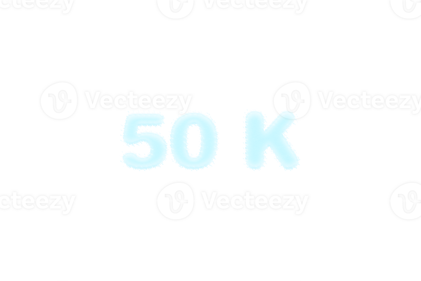 50 k subscribers celebration greeting Number with frozen design png