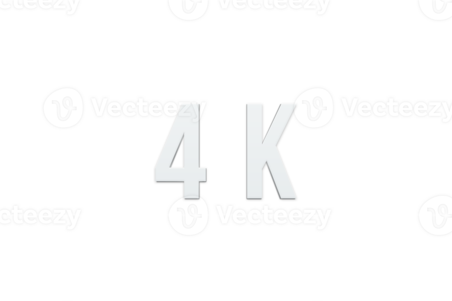 4 k subscribers celebration greeting Number with minimal design png