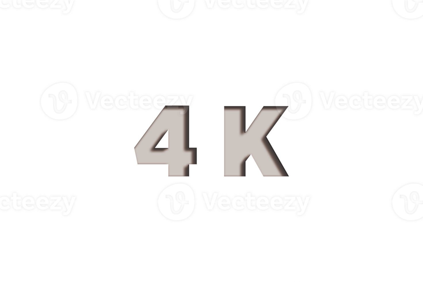 4 k subscribers celebration greeting Number with marble engraved design png
