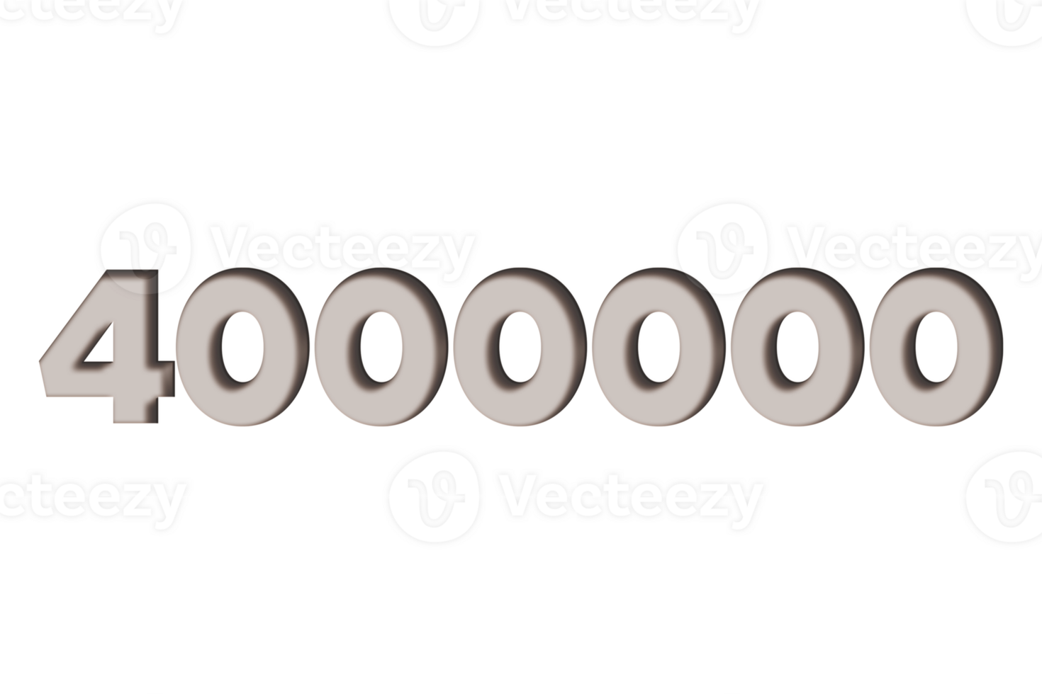 4000000 subscribers celebration greeting Number with marble engraved design png