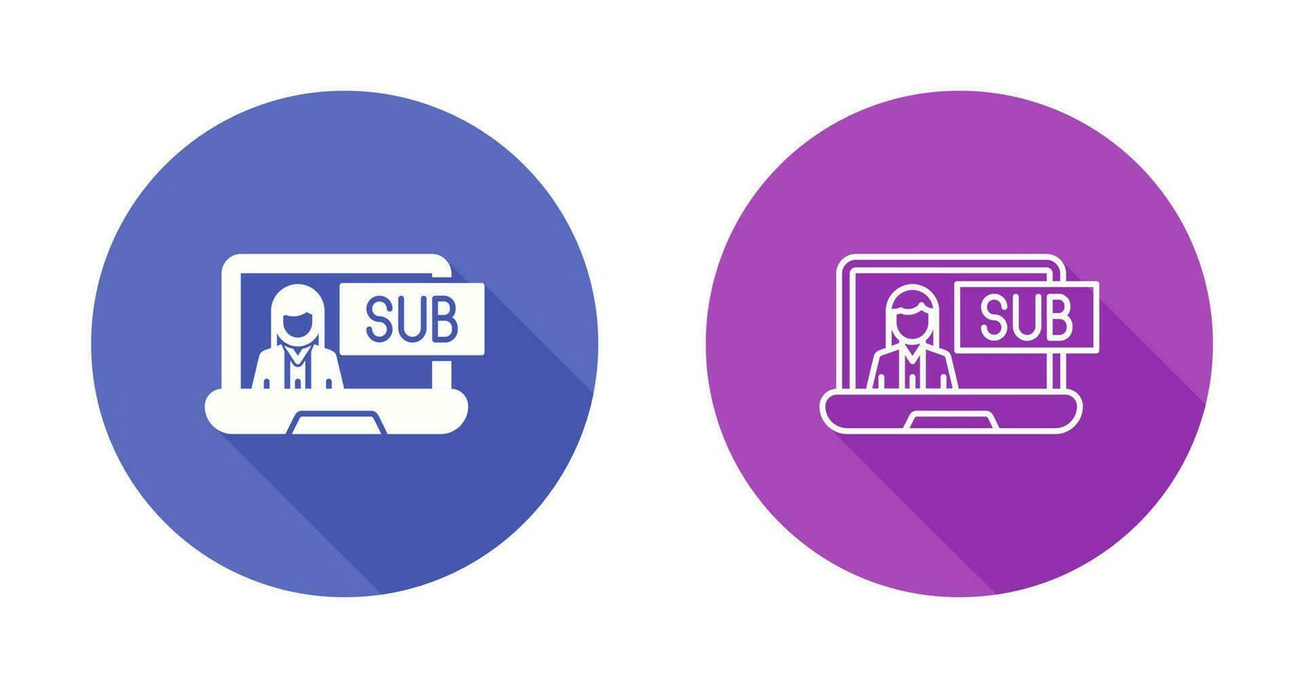 Subscriber Model Vector Icon