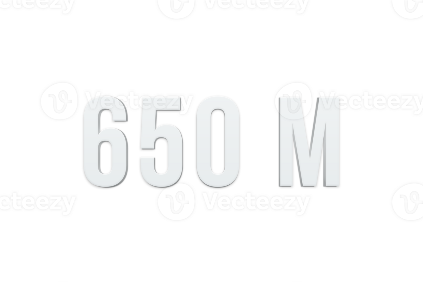 650 million subscribers celebration greeting Number with minimal design png