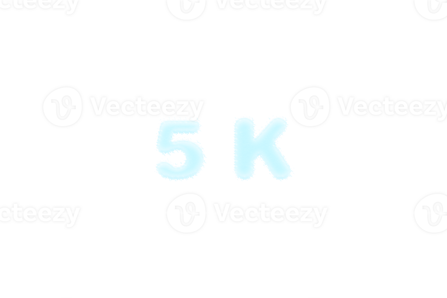 5 k subscribers celebration greeting Number with frozen design png