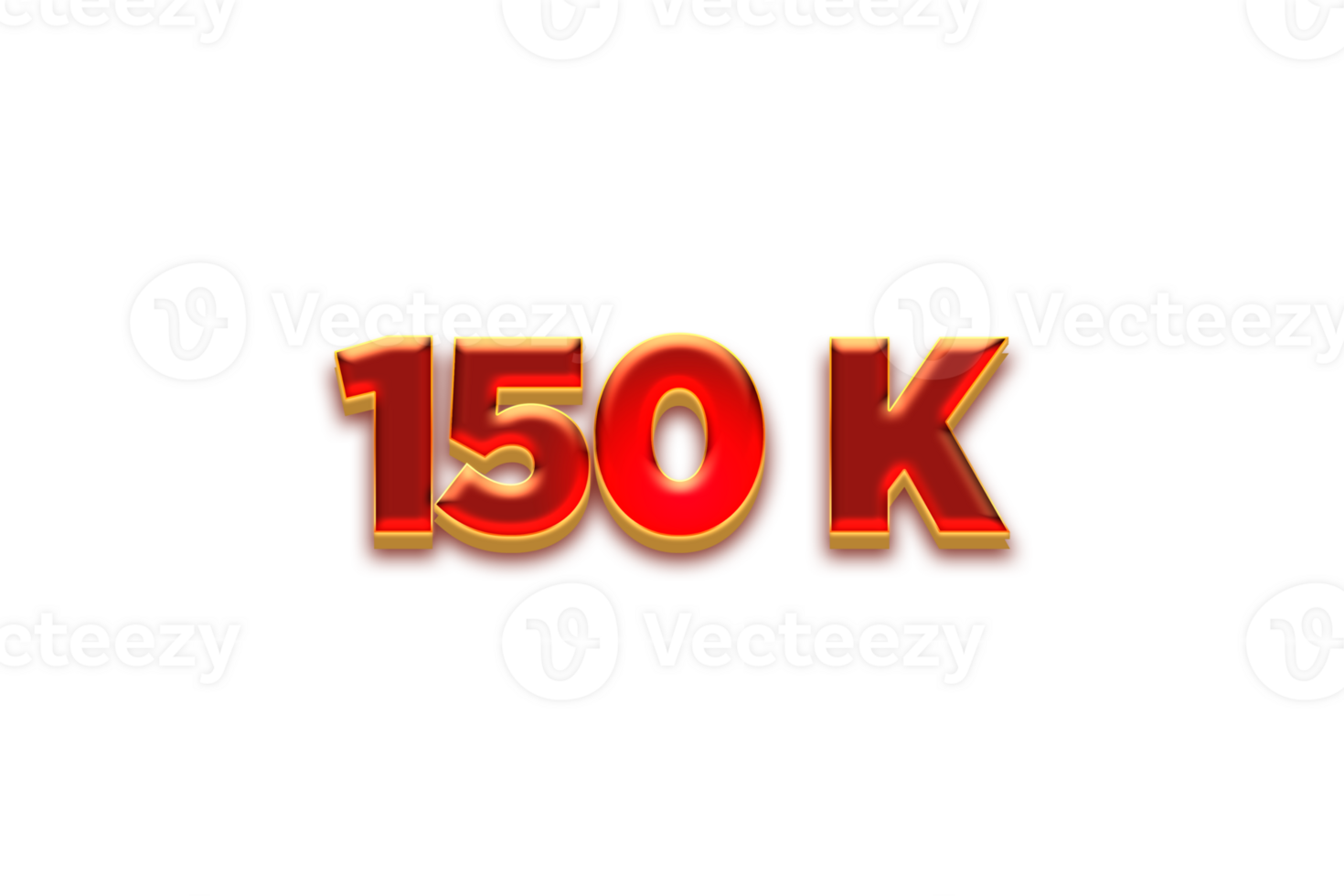 150 k subscribers celebration greeting Number with fruity design png