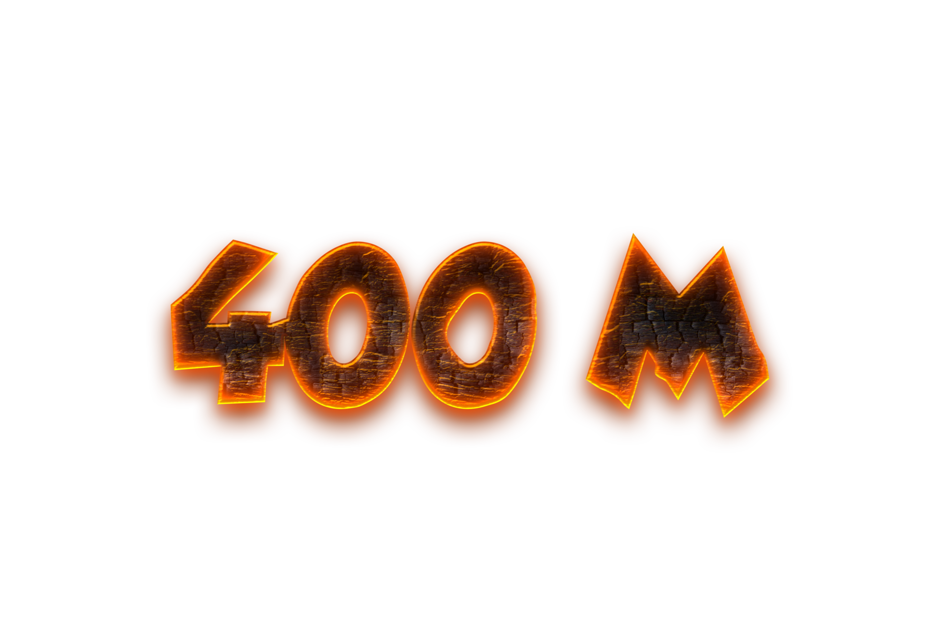 400 Million Subscribers Celebration Greeting Number With Coal Design 