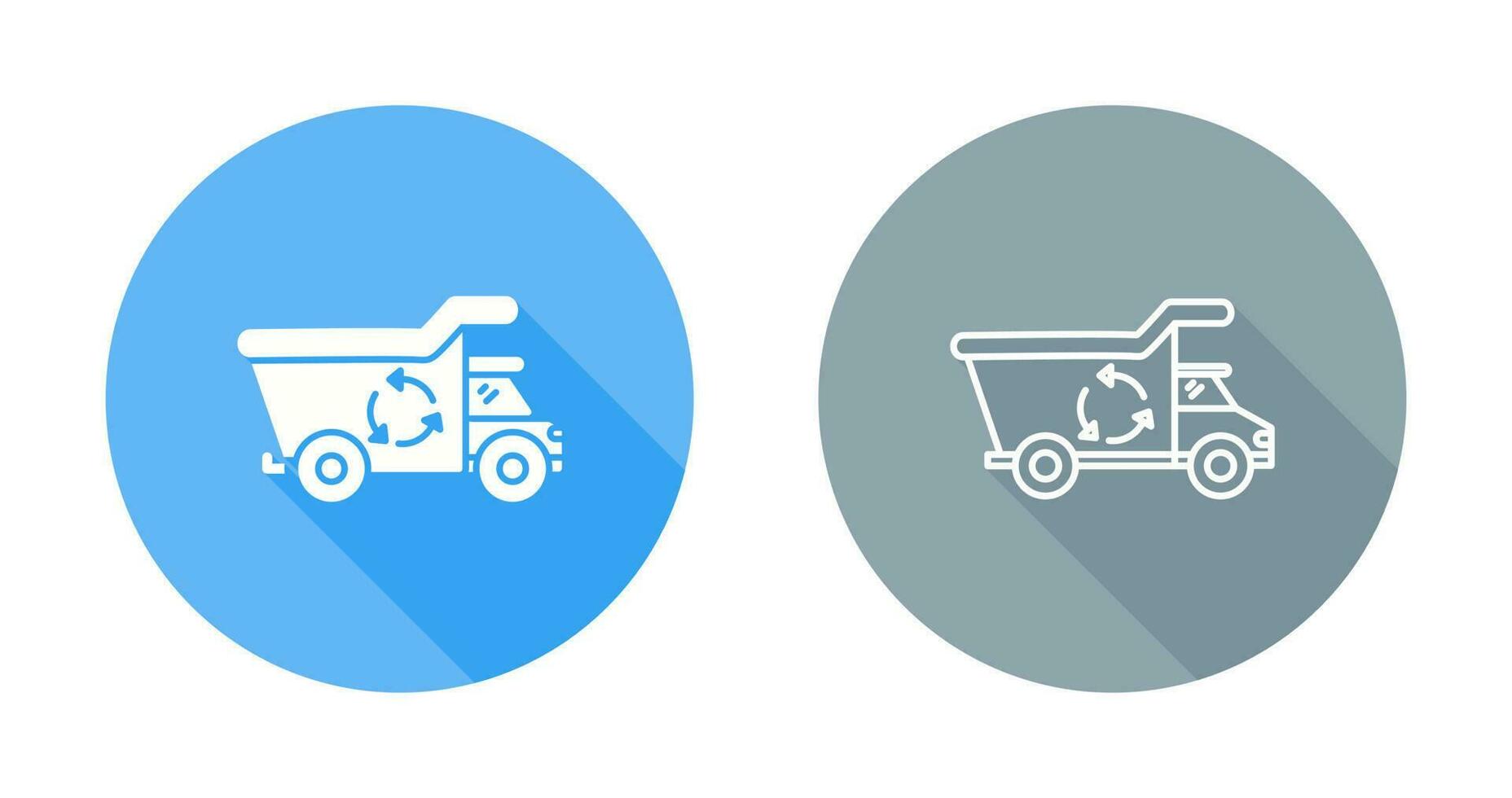 Recycling Truck Vector Icon