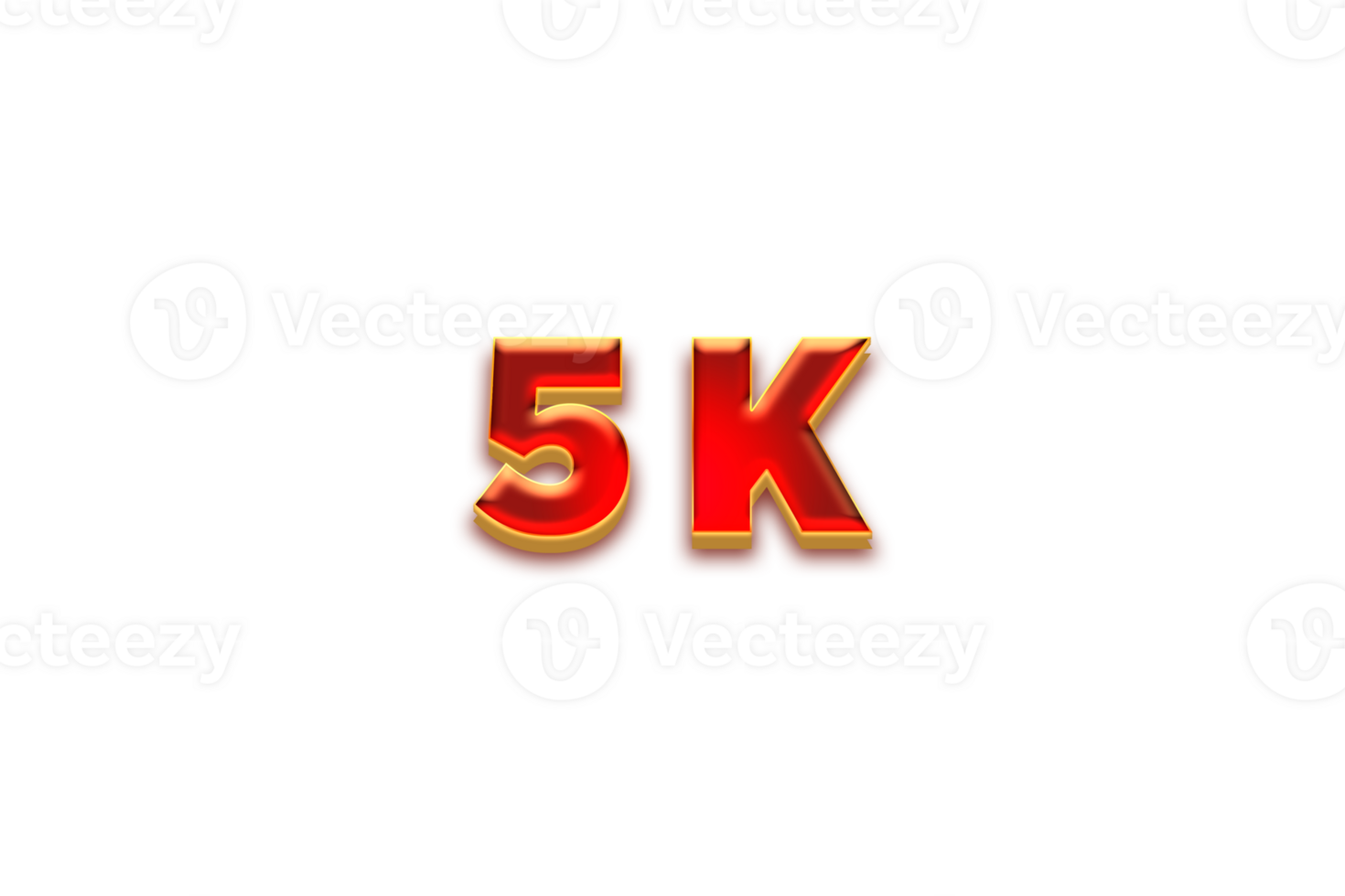 5 k subscribers celebration greeting Number with fruity design png