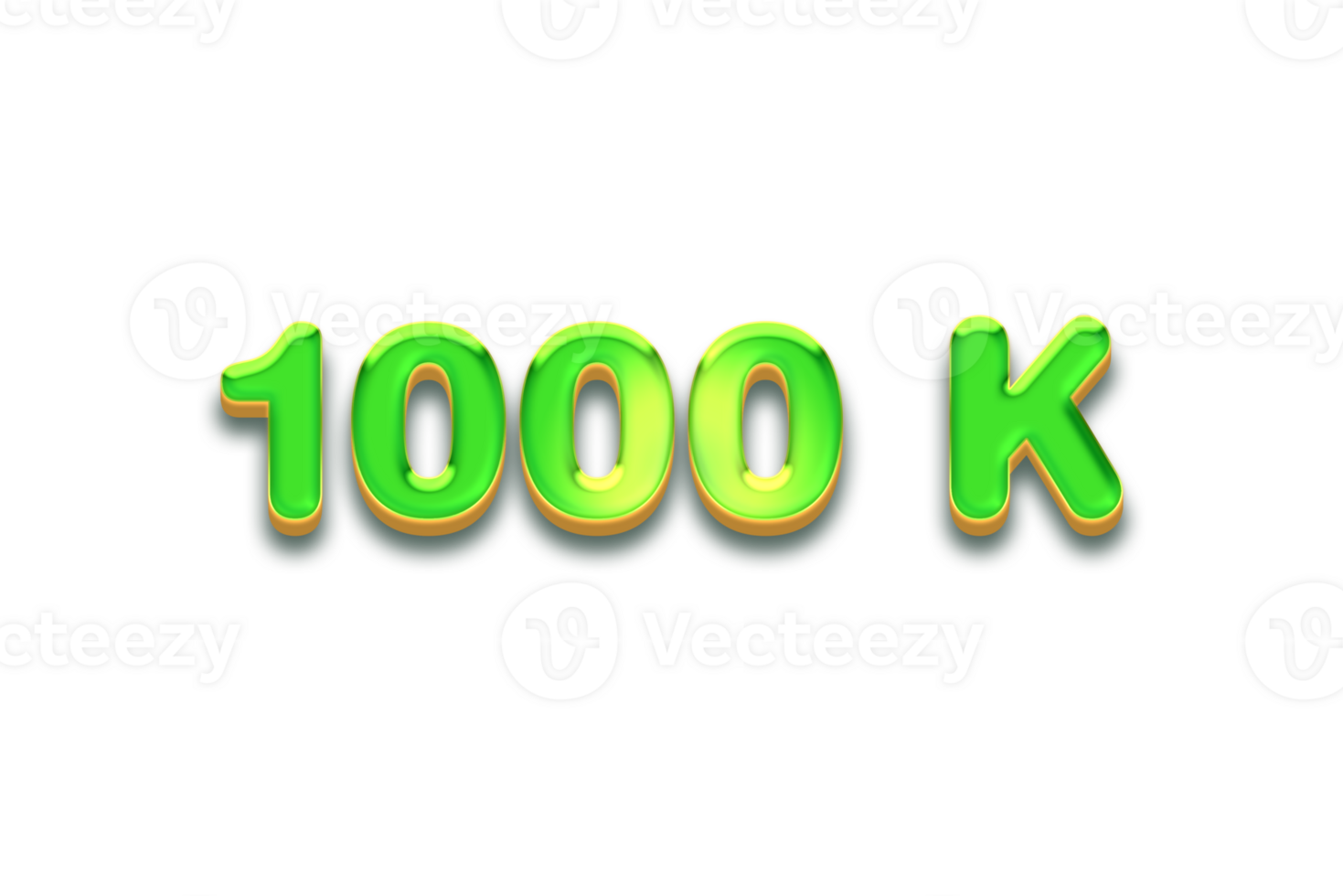 1000 k subscribers celebration greeting Number with candy design png