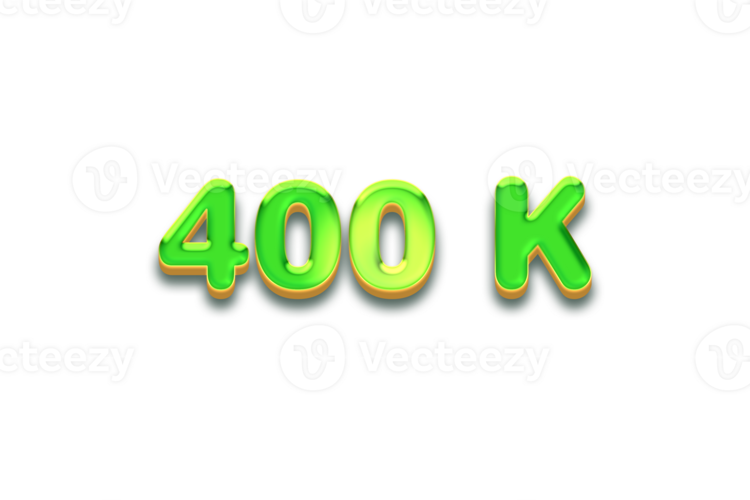 400 k subscribers celebration greeting Number with candy design png