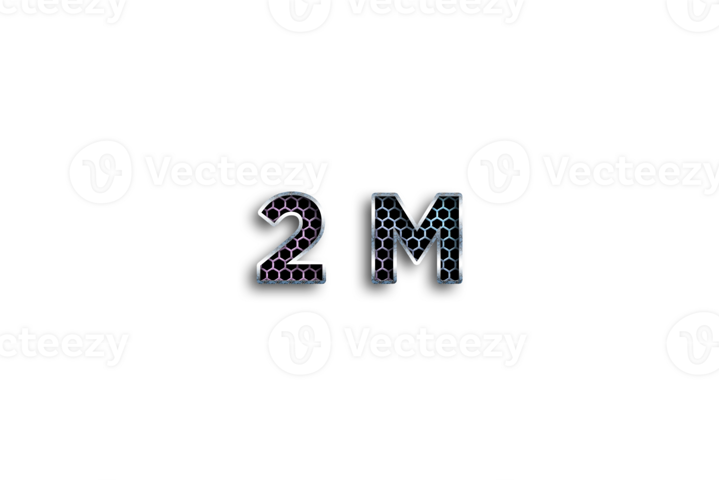 2 million subscribers celebration greeting Number with net design png
