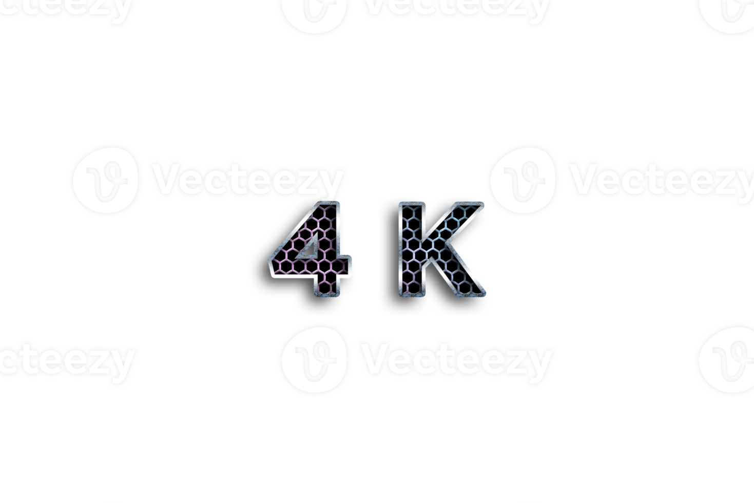4 k subscribers celebration greeting Number with net design png