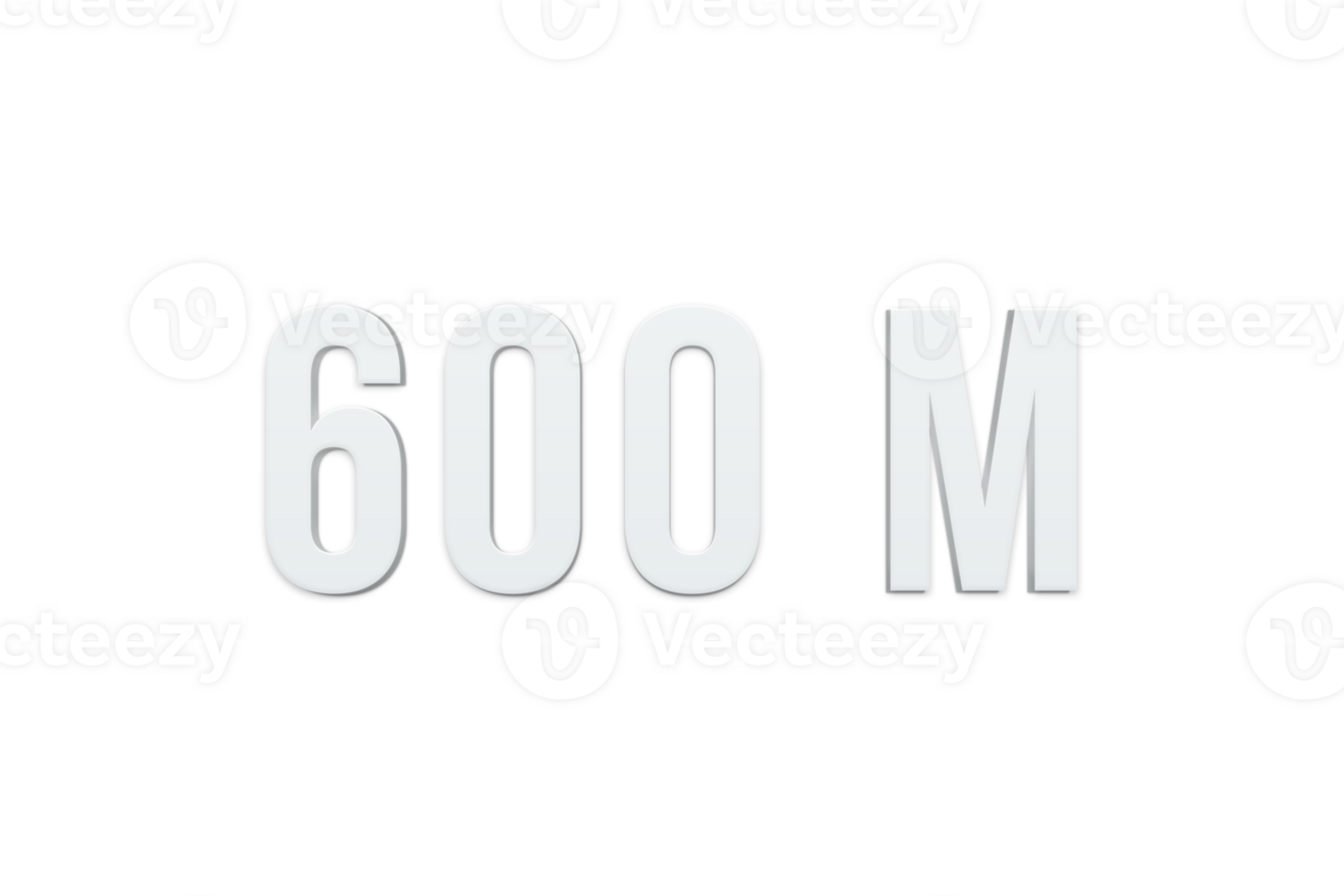 600 million subscribers celebration greeting Number with minimal design png