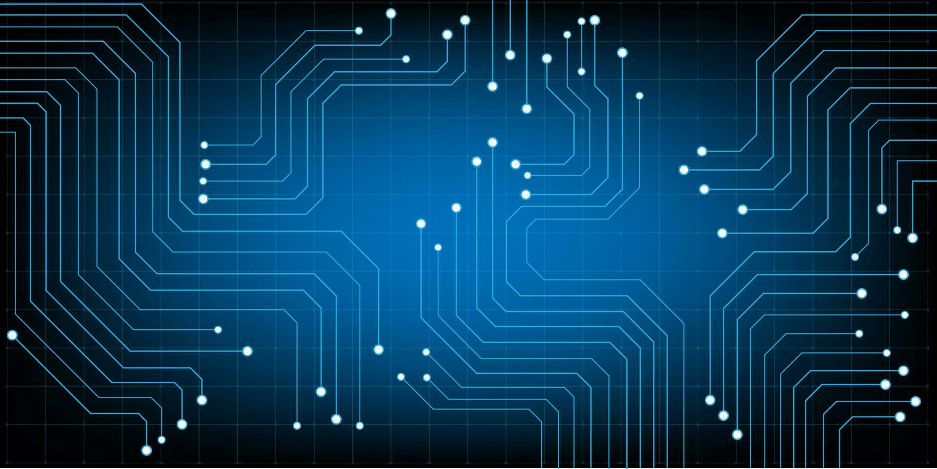 hud hexágono y circulo computadora chip electrónico circuito tablero vector para tecnología y Finanzas concepto y educación para futuro