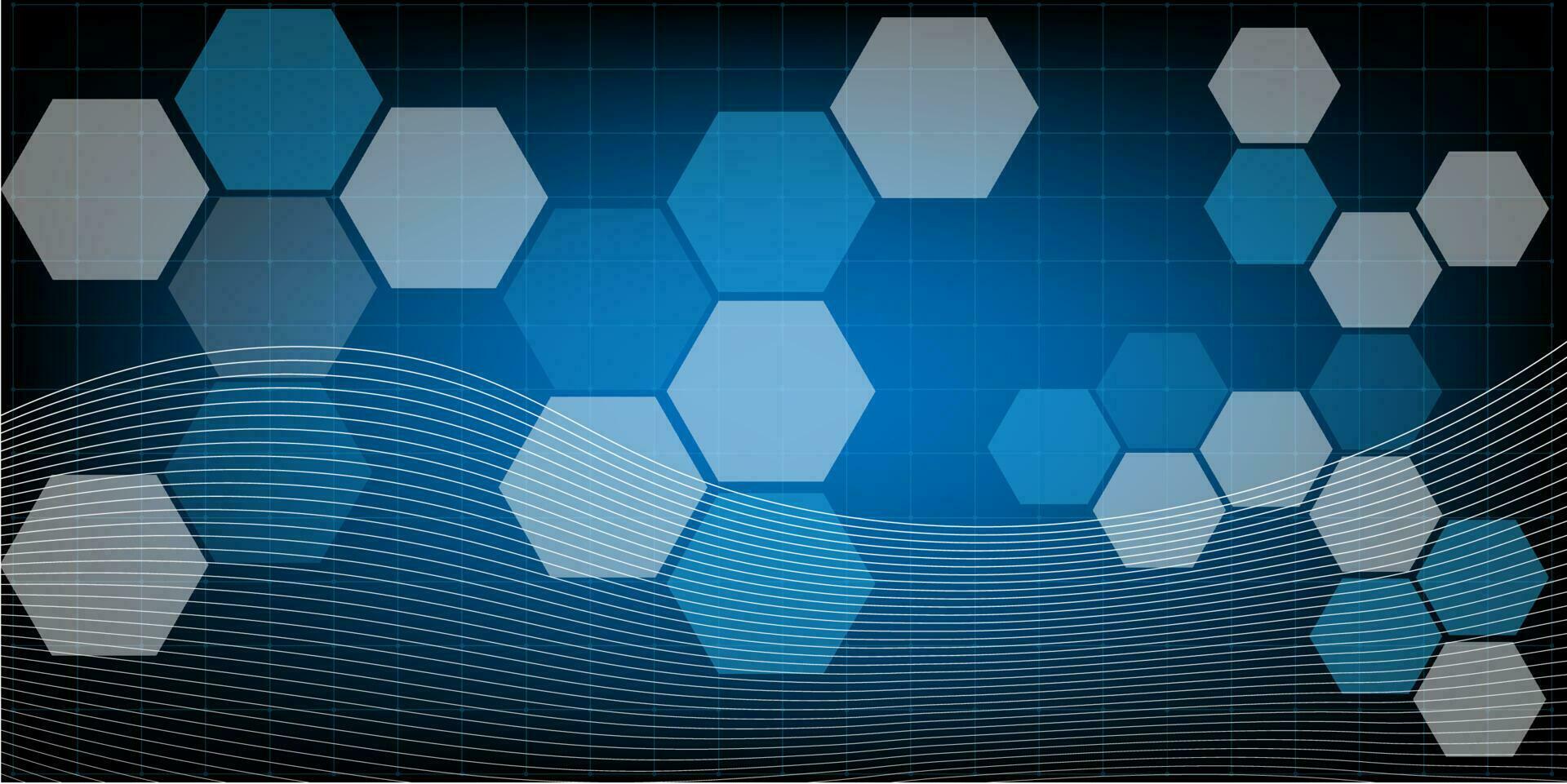HUD hexagon and circle Computer chip Electronic circuit board vector for technology and finance concept and education for future