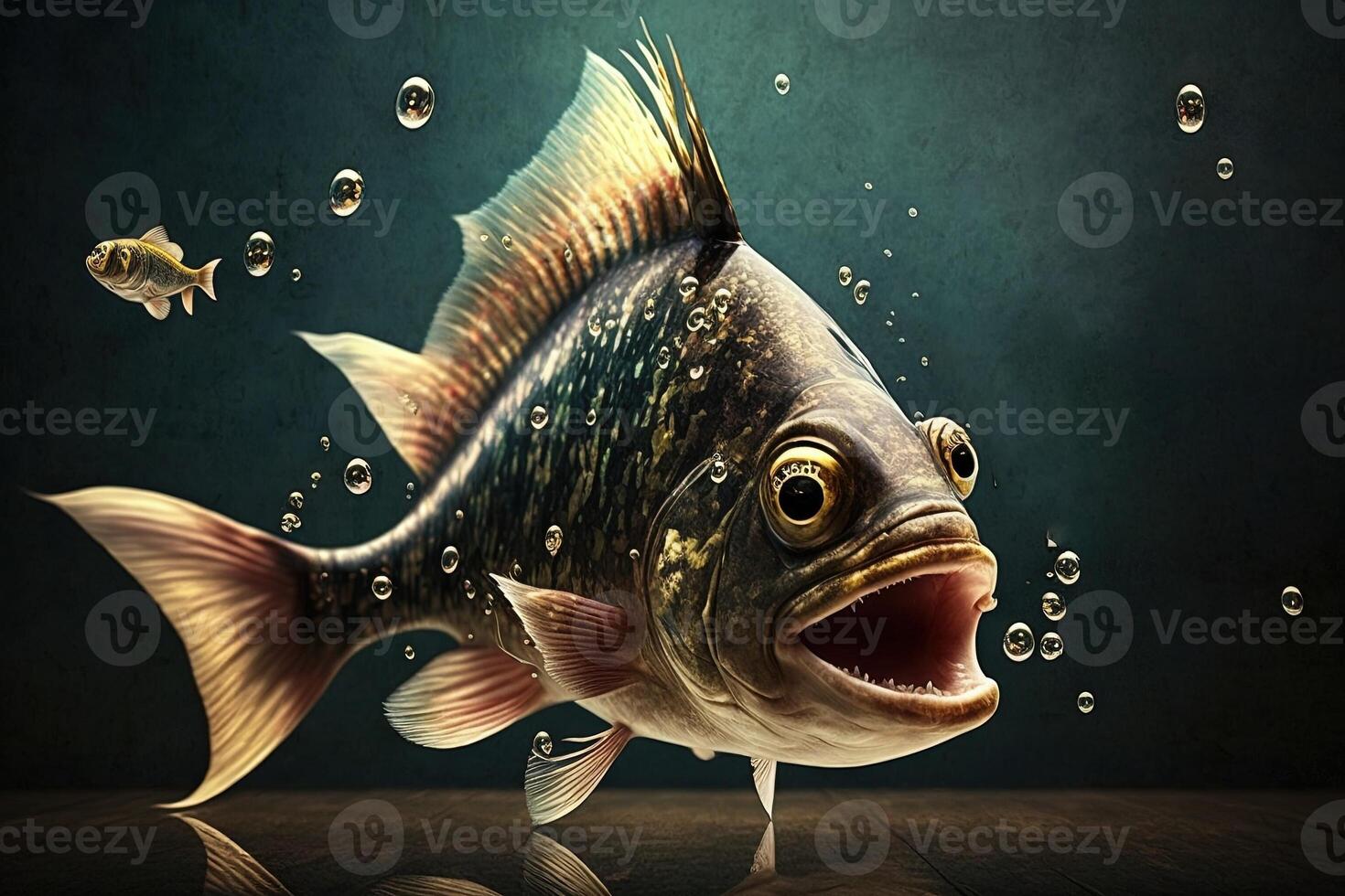 Smiling fish for Fools day 1 april illustration illustration photo