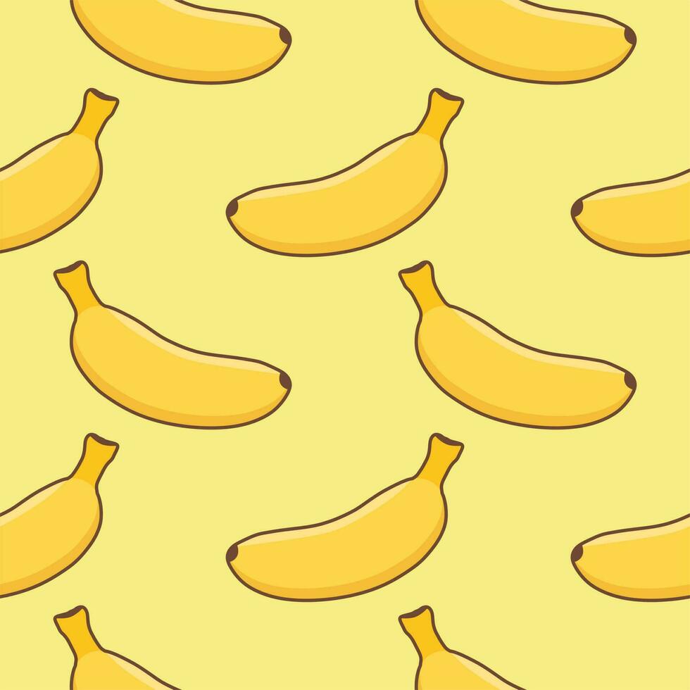 exótico sin costura modelo con amarillo bananas en vistoso antecedentes. de colores plátano sin costura modelo en antecedentes ilustración vector