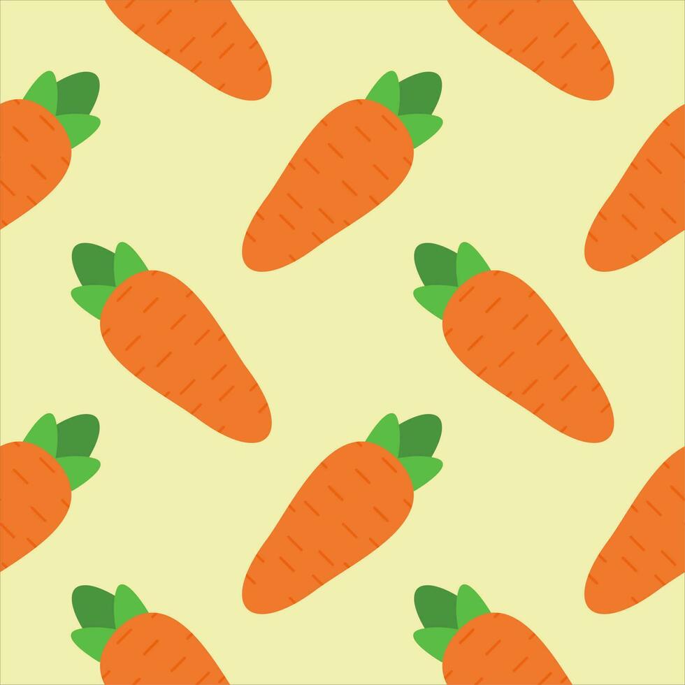 carrot seamless pattern vector illustration