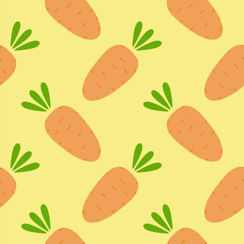 carrot seamless pattern vector illustration