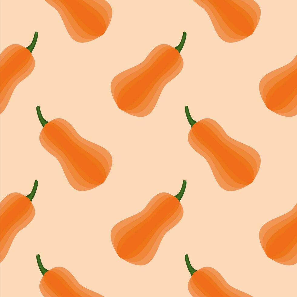 pumpkin seamless pattern. halloween vector illustration. Vector orange falling pumpkins seamless repeat pattern background. Great for fall themed designs, invitation, fabric, packaging projects