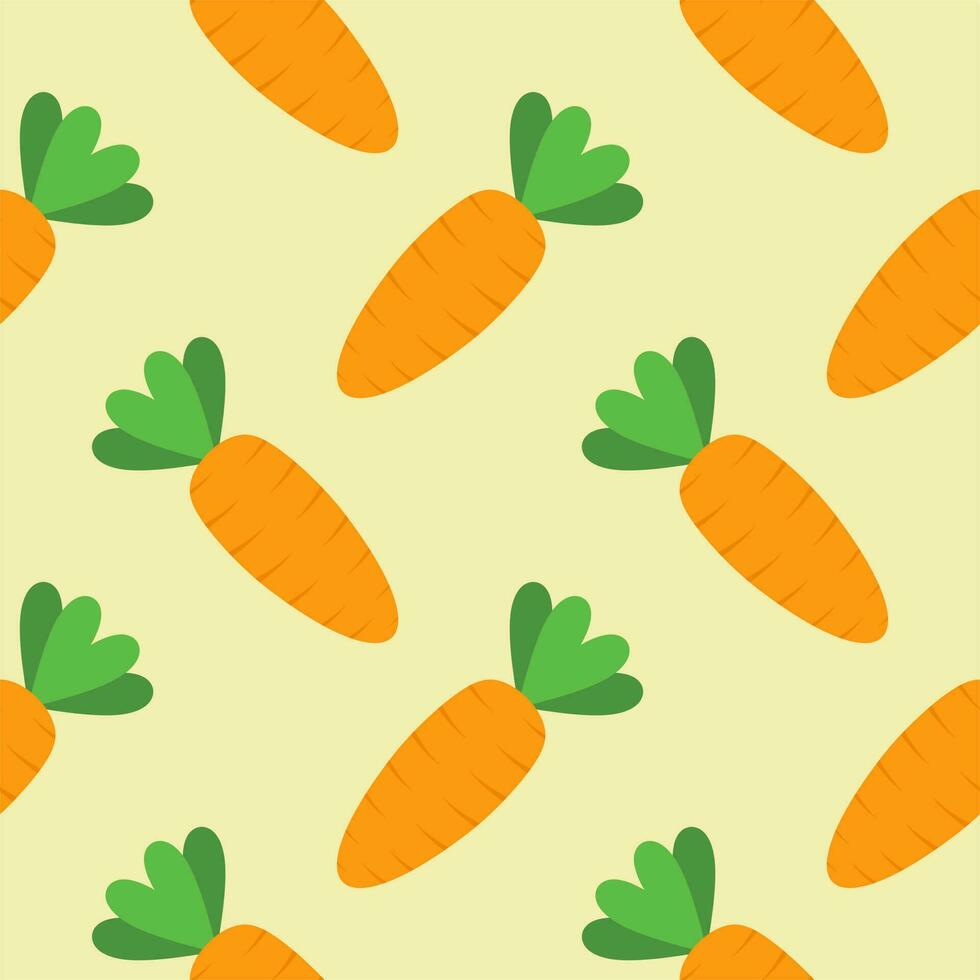 carrot seamless pattern vector illustration